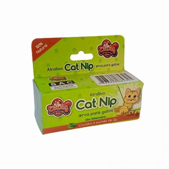 CAT NIP CAIXINHA 6G (3 SACHÊS DE 2G)