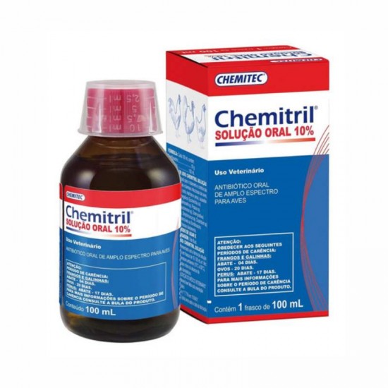 CHEMITRIL 100ML SOLUÇÃO ORAL 10% AVES