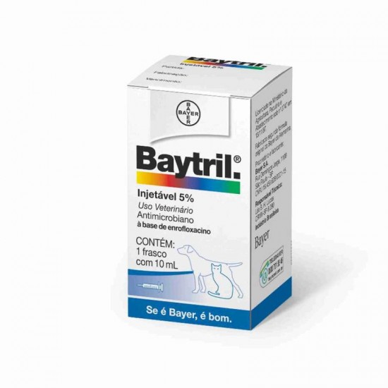 BAYTRIL 5% INJETAVEL 10ML 