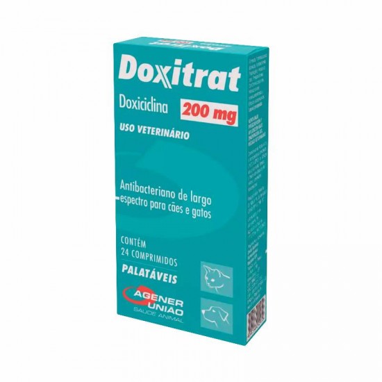 DOXITRAT 200MG C/24 PAST CAES E GATOS