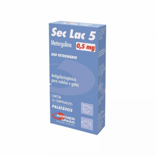 SEC LAC 0,5MG C/16 COMP CAES E GATOS