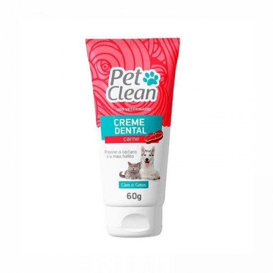 CREME DENTAL CARNE 60G PET CLEAN