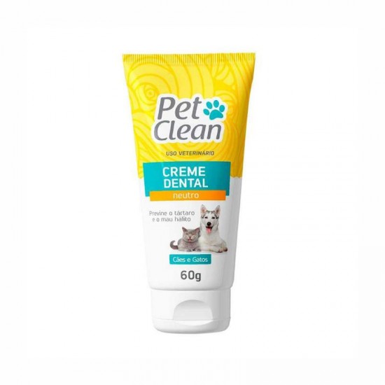 CREME DENTAL NEUTRO 60G PET CLEAN