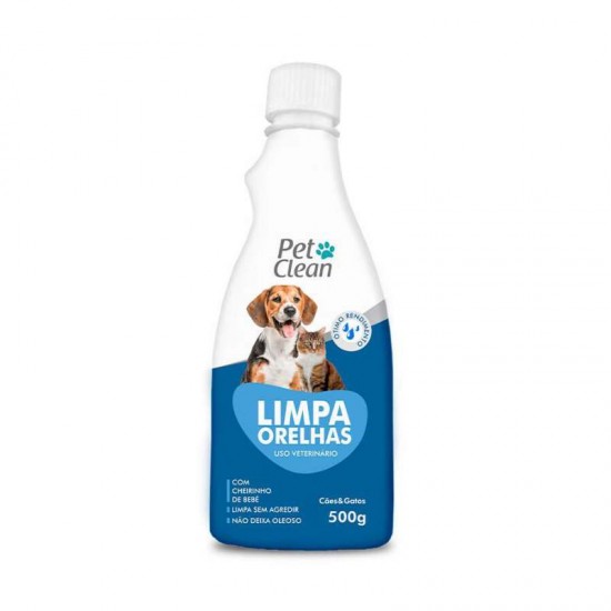 LIMPA ORELHA 500ML PET CLEAN