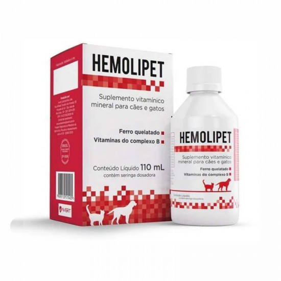 HEMOLIPET 110ML CAES E GATOS