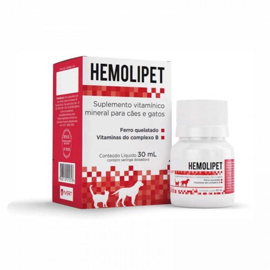 HEMOLIPET 30ML CAES E GATOS