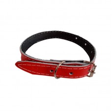3703 - COLEIRA COURO FORRADA N.01 C/6 15MM 32CM