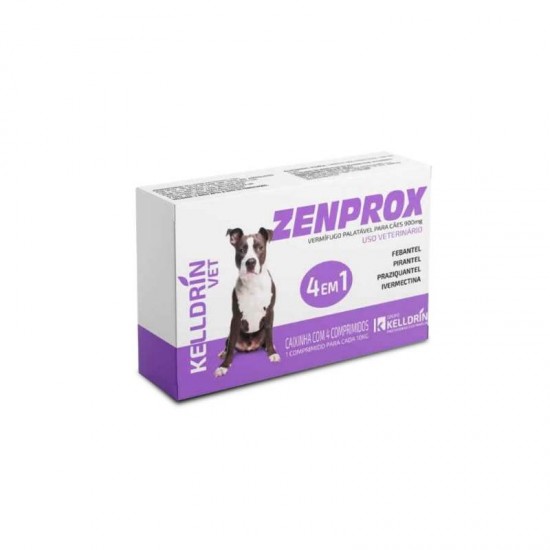 ZENPROX VERMIFUGO CAES MEDIO C/4