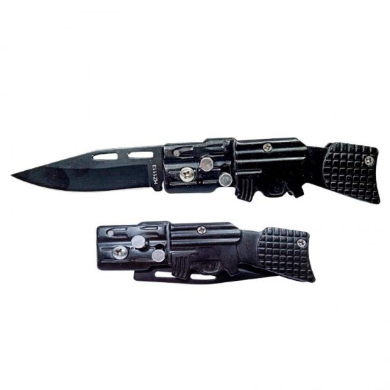 CANIVETE METAL PRETO 16CM