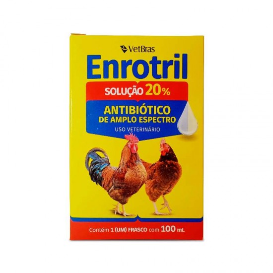 ENROTRIL SOLUCAO 20% ANTIBIOTICO 100ML