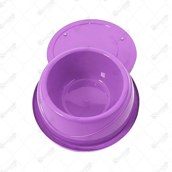 COMEDOURO PLAST GELADO/PESADO M LILAS