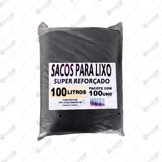 SACO PARA LIXO 100LT C/100