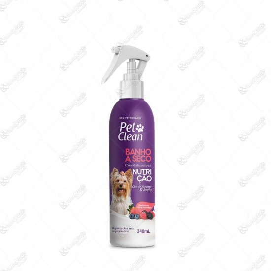 BANHO SECO NUTRICAO 240ML PET CLEAN