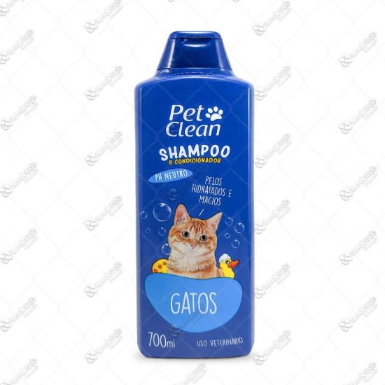 SHAMPOO CONDIC GATOS 700ML PET CLEAN