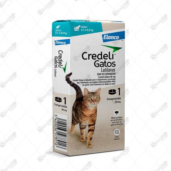 CREDELI LOTILANER GATO 48MG 2,1 A 8K C/1