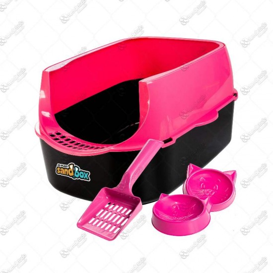 KIT BANDEJA GATO DUPLA ROSA