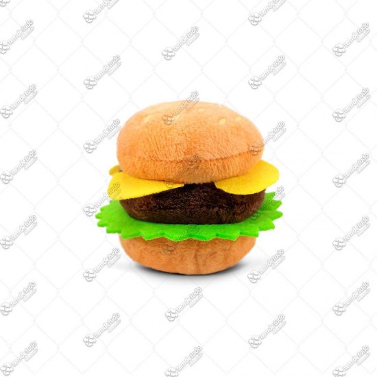 BRINQUEDO PELUCIA HAMBURGUER 8CM