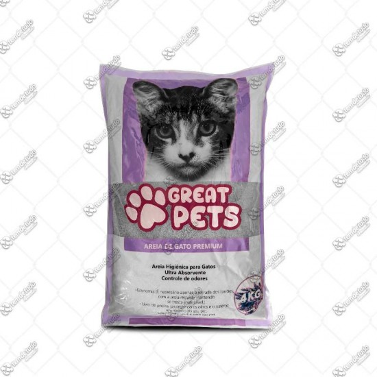 AREIA P/GATO BENTONITA PREM LAVANDA 4KG