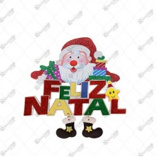 14440 - PLACA PAPAI NOEL FELIZ NATAL