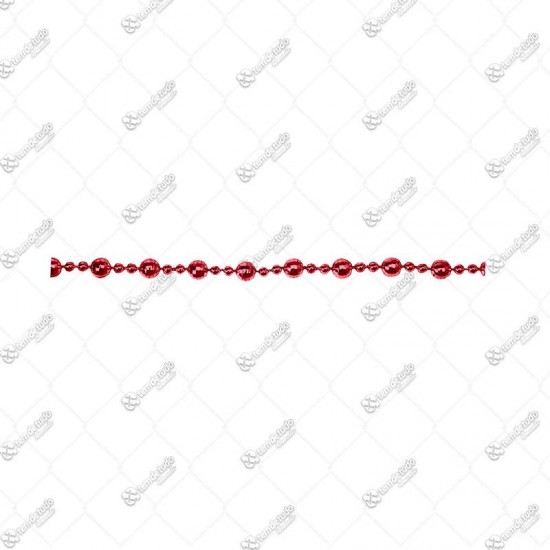 CORDAO BOLINHA VERMELHO 8X2MM