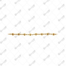 14710 - CORDAO BOLINHA DOURADO 8X2MM