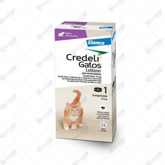 CREDELI LOTILANER GATO 12MG 0,9 A 2,0KG