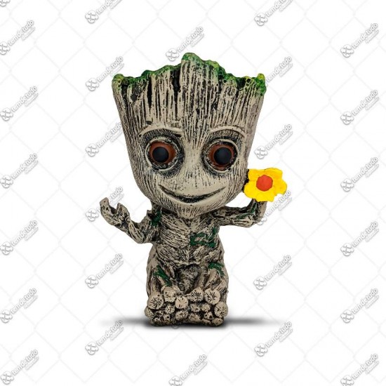 ENFEITE AQUARIO BABY GROOT FLOR