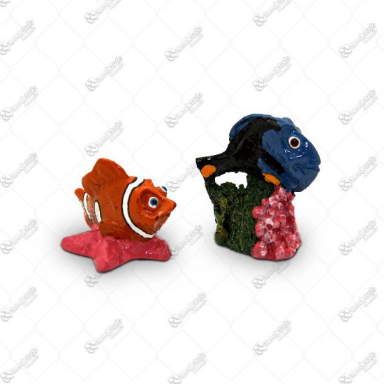 ENFEITE AQUARIO KIT NEMO E DORY