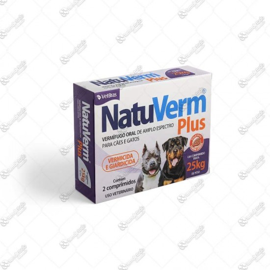 NATU VERM PLUS 1650MG C/2 COMPRIMIDOS