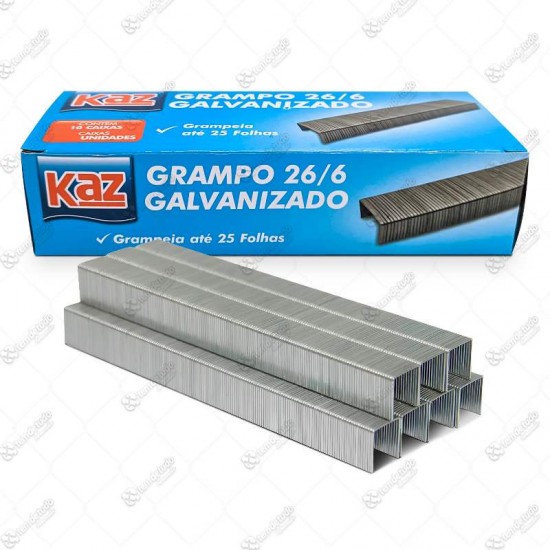 GRAMPO GRAMPEADOR GALVANIZ 26/6 C/5000