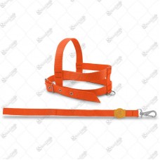 16477 - PEITORAL NYLON TRAD G 25MM LARANJA