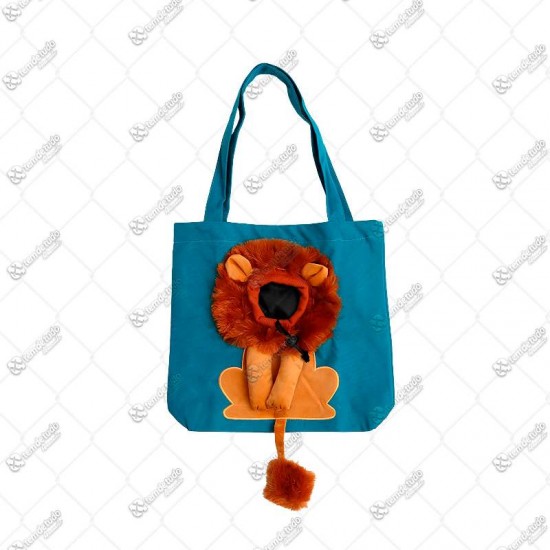 BOLSA PET TRANSPORTE GATO/CACHORRO AZUL