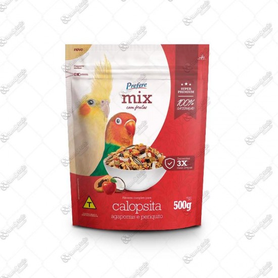 MIX CALOPSITA FRUTAS 500G