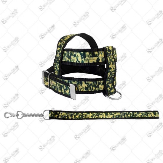 PEITORAL C/GUIA NYLON CAMUFLADO G