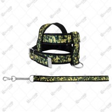 16849 - PEITORAL C/GUIA NYLON CAMUFLADO M