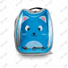 16407 - MOCHILA PET ASTRONAUTA GATINHO AZUL CLAR