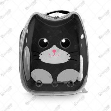 16412 - MOCHILA PET ESPACIAL GATINHO PRETA JHJHK