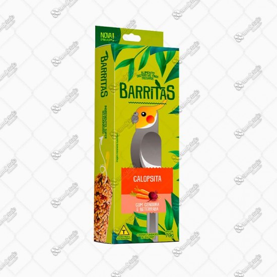 BASTAO CALOPSITA CENOURA/BETERRADA 70G 