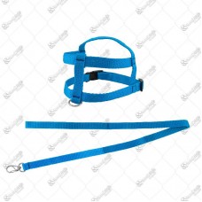 16940 - PEITORAL C/GUIA NYLON TRAD N01 AZUL