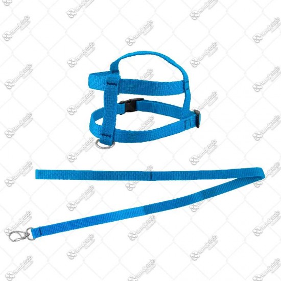 PEITORAL C/GUIA NYLON TRAD N01 AZUL