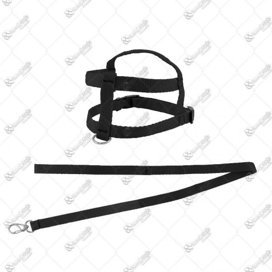 PEITORAL C/GUIA NYLON TRAD N01 PRETO