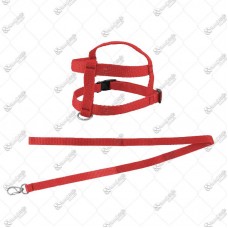 16943 - PEITORAL C/GUIA NYLON TRAD N01 VERMELHO