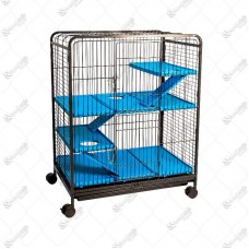 16626 - VIVEIRO PET ROE M BLACK/AZUL