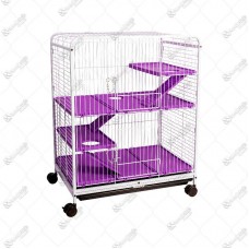 16624 - VIVEIRO PET ROE M BRANCO/LILAS