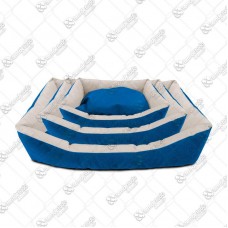 13279 - KIT CAMA RETANG SUED AZUL C/3