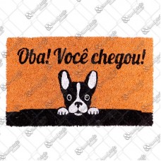 17304 - TAPETE CAPACHO DOG OBA VOCE CHEGOU