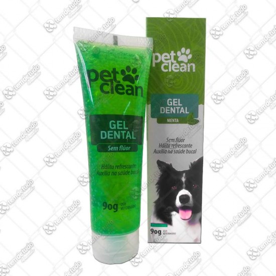 GEL DENTAL MENTA 90G PET CLEAN