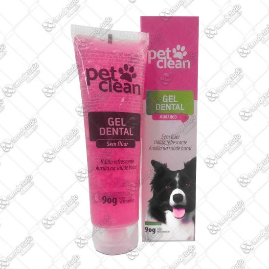 GEL DENTAL MORANGO 90G PET CLEAN