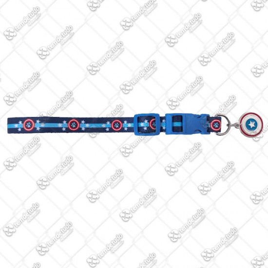 COLEIRA SEDA AJUST CAPITAO AMERICA 70CM 