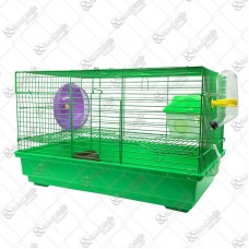 17352 - GAIOLA HAMSTER 2 ANDARES C/RODA VERDE